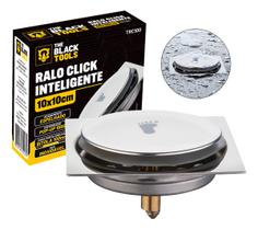 Ralo Click 10x10 Inteligente Oculto Inox Aço Quadrado