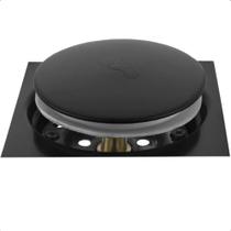 Ralo click 10x10 preto para banheiro sistema abre e fecha tampa inteligente anti odor