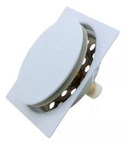 Ralo Click 15x15 Branco com Caixilho
