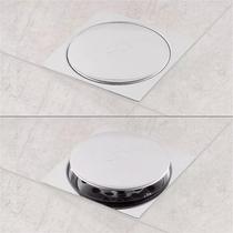 Ralo Click 15x15 Cm Inox Ideal para Uso em Boxes e Chuveiros em Geral Cromada