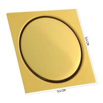 Ralo Click 15x15cm Inox Dourado