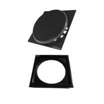 Ralo Click Black Fosco 10x10 com Porta Grelha Aço Inox Preto Ralo Click Black Fosco 10x10 com Porta Grelha Aço Inox Preto