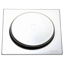 Ralo Click Cromado Inteligente P/ Banheiro Aço Inox 15x15cm Ralo Click Cromado Inteligente P/ Banheiro Aço Inox 15x15cm