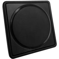 Ralo Click E Porta Grelha Preto Fosco Inox 10x10 Kit Banheiro Caixilho Quadrado Suporte Ralo Inteligente Antiodor 10cm Tampa Caixa Sifonada Box Sacada