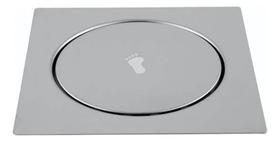 Ralo Click Inteligente 10x10 + Porta Grelha Caixilho Em Inox