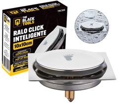 Ralo Click Inteligente 10x10 Quadrado- Cromado/inox The Black Tools