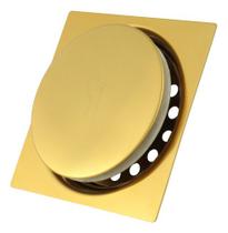 Ralo Click Inteligente 15cm Banheiro Inox 304 Dourado Gold