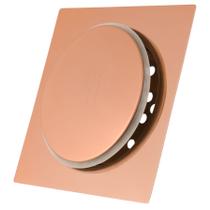 Ralo Click Inteligente 15cm Banheiro Inox 304 Rose Gold