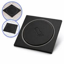 Ralo Click Inteligente 15x15 Preto Fosco Ralo Click Inteligente 15x15 Preto Fosco