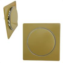 Ralo Click Inteligente Anti Odor Em Inox Gold Matte 15 x 15 cm Class Acabamentos