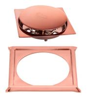 Ralo Click Inteligente P/ Piso + Porta Grelha Rose 15x15