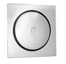 Ralo Click Inteligente Para Banheiro Quadrado 10x10 Cm Inox Ralo Click Inteligente Para Banheiro Quadrado 10x10 Cm Inox