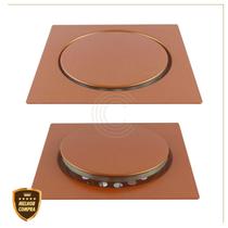 Ralo Click Inteligente Para Banheiro Quadrado Inox Cromado Veda Cheiro Cód. 8625