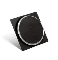 Ralo Click Inteligente Para Piso 10X10cm Black Matte Preto Fosco Click Up Super Luxo - Ralo Click Inteligente Para Piso 10X10cm Black Matte Preto Fosco Click Up Super Luxo -