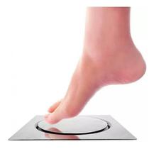 Ralo Click Inteligente Pop Up - Aço Inox 10x10 Quadrado