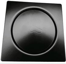 Ralo Click Inteligente Preto Fosco 15 x15 para banheiro e lavanderia interno ou externo