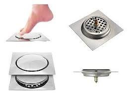 Ralo Click Inteligente Quadrado 15cm Inox Belcca Prata Cromado Ralo Click Inteligente Quadrado 15cm Inox Belcca Prata Cromado