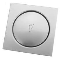 Ralo Click Inteligente Quadrado 15cm Inox Belcca Prata Cromado - RCQ-15
