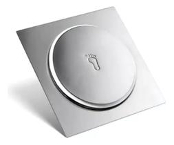 Ralo Click Inteligente Quadrado 15X15 Cromado Banheiro/Lavabo IRC01