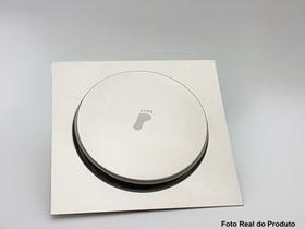 Ralo Click Inteligente Quadrado de Banheiro em Inox 15x15