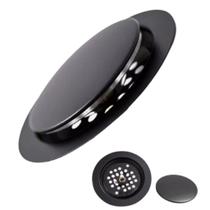 Ralo Click P/banheiro Redondo Preto Black 10x10 Veda Cheiro Ralo Click P/banheiro Redondo Preto Black 10x10 Veda Cheiro