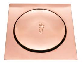 Ralo Click Para Banheiro Metal Inox Rose Gold 15 x 15 cm - R15RG