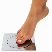 Ralo Click Pop Up Inteligente Inox Invisivel Oculto Quadrado 15X15 Cm Para Banheiro Cromado Iguatemi