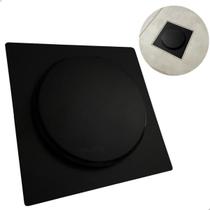 Ralo Click Preto 15x15 Ralo Inteligente Quadrado 15cm