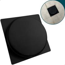 Ralo Click Preto Fosco 10x10 Aço Inox Ralo De Chão Banheiro Escoamento Box 10cm Quadrado Veda Cheiro Antiodor Lavabo Tampa Inteligente Black