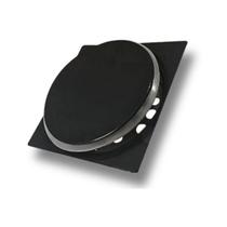Ralo Click Preto Quadrado 15x15cm Black Fosco Ralo Click Preto Quadrado 15x15cm Black Fosco