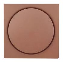 Ralo click quadrado 10 cm rose fosco