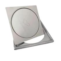 Ralo Click quadrado Inteligente 15x15 Cm + Porta Grelha - industria Inox
