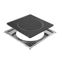 Ralo Click quadrado Inteligente 15x15 Preto + Porta Grelha Reforçado inox