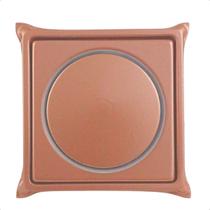 Ralo Click Rose Fosco 9,5x9,5cm com Porta Grelha