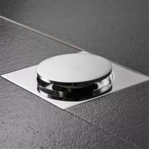 Ralo Click Up Inteligente Banheiro 10x10cm Inox Veda Cheiro Ralo Click Up Inteligente Banheiro 10x10cm Inox Veda Cheiro