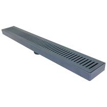 Ralo Com Grelha Vazada Linear Abs Banho Cozinha 7x52cm Cinza Ralo Com Grelha Vazada Linear Abs Banho Cozinha 7x52cm Cinza