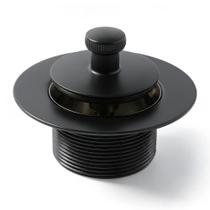 Ralo de banheira SUPPLYGIANT Lift Turn 1,5" preto fosco