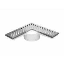 Ralo de Canto PVC com Grelha Cromada Astra