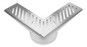 Ralo De Canto Saída De 100mm Grelha Cromada Astra