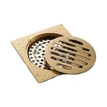 Ralo De Chão De Aço Inoxidável 10x10 Antiodor Para Banheiro E Chuveiro Quadrado