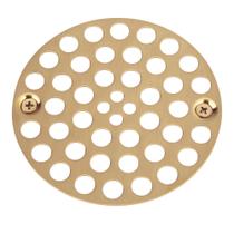 Ralo de chuveiro Artiwell 4" em latão com acabamento bronze champanhe