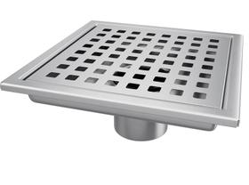 Ralo de Chuveiro Elefloom Quadrado 6" em Aço Inoxidável Ralo de Chuveiro Elefloom Quadrado 6" em Aço Inoxidável