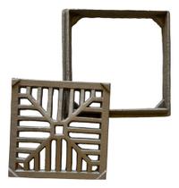 Ralo De Ferro Fundido 25x25 C/caixilho Área Externa Cozinha