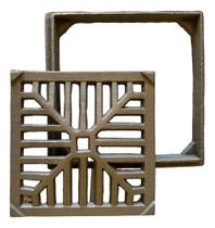 Ralo De Ferro Pintavel 10cm X 10cm C/caixilho 6 Unidades