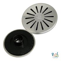 Ralo De Fundo Inox/abs Encaixe Cano 50mm Piscina Alvenaria