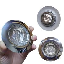 Ralo De Inox De 9cm de Pia De Cozinha Pra Não Entupir Sifão