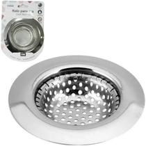 Ralo de Inox para Pia de Cozinha Grande 11,5cm Borda Larga - FWB