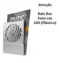 Ralo De Passagem Inteligente P/ Box De Banheiro PVC Pratic Onix cromado