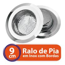 Ralo de Pia Inox 9cm ou 3.1/2 para Válvula Americana Tipo Ralo Japonês - Total Shop Mix
