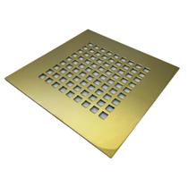 Ralo Dourado Quadriculado 10cm Fineza Ralo Dourado Quadriculado 10cm Fineza